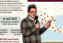 84% de estaciones de servicio cumplen acuerdo de precio del di&eacute;sel